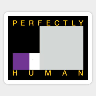 Perfectly Human - Asexual Pride Flag Magnet